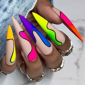 Press-on Nails Colorblock