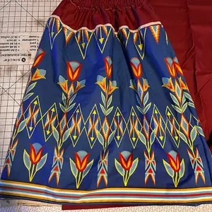 Ribbon skirt Cotton Floral