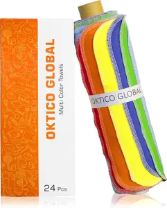 Reusable Paper Towels Roll 24x, New Washable Paperless Paper Towels, Used as Kitchen Unpaper Towels Cleaning Cloth, Reusable Napkins, Flannel Cotton.