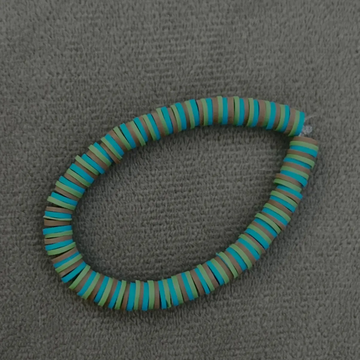 Nature walk clay bracelet