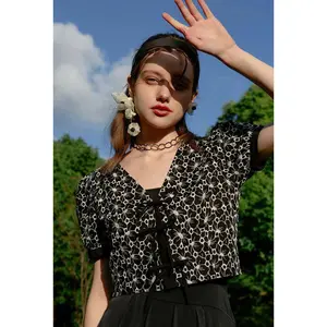 Arissa Top - Black Eyelet
