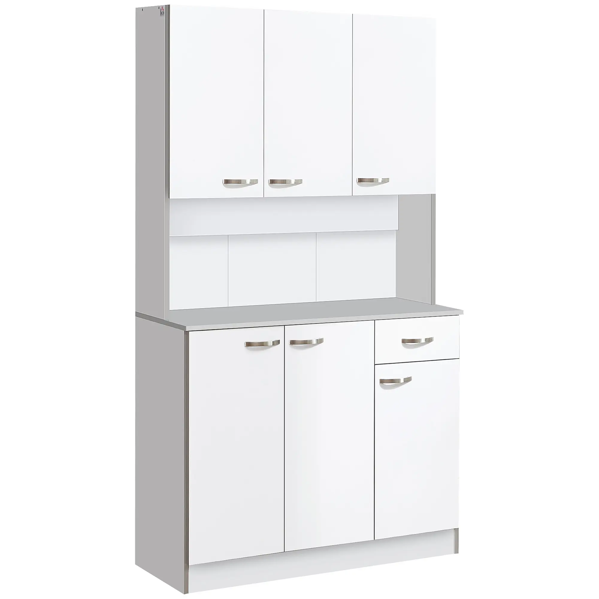 HomCom 71" Modern Freestanding Kitchen Buffet Hutch With Server and Storage