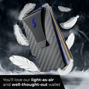 MEN'S SLIM CARBON FIBER WALLET Carbon Fit Accessories Wallet Card Holder
