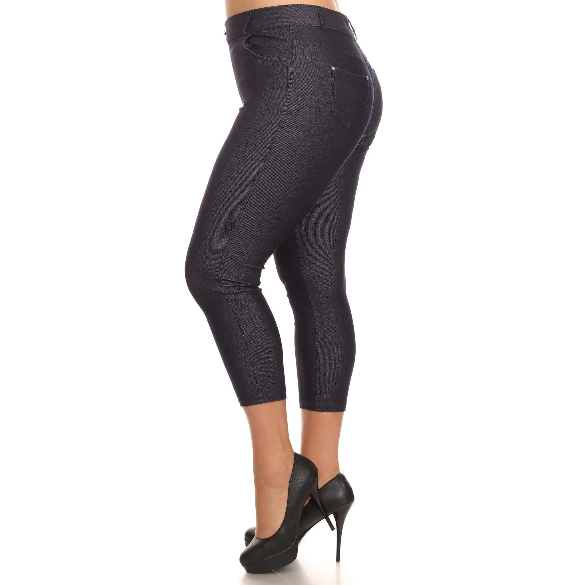 Plus Size Linda Capri Jeggings - Yelete