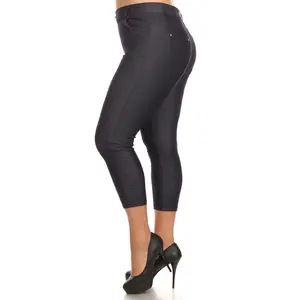 Plus Size Linda Capri Jeggings - Yelete