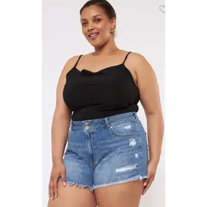KanCan High Rise Mom Shorts