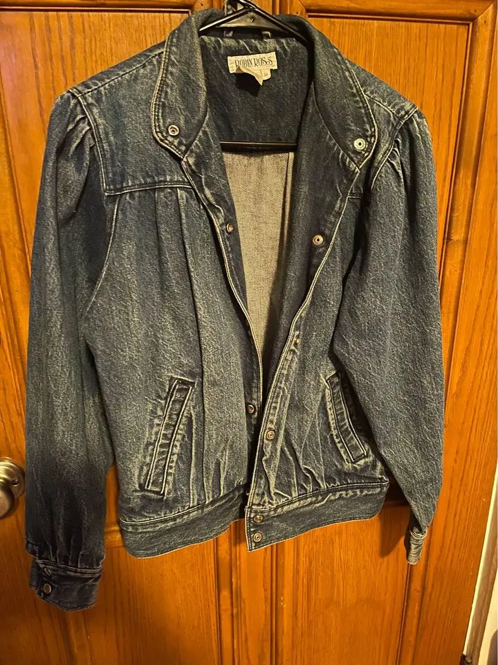 vintage robin ross jean jacket