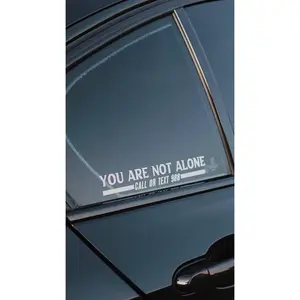 You are not alone 988 hotline sticker