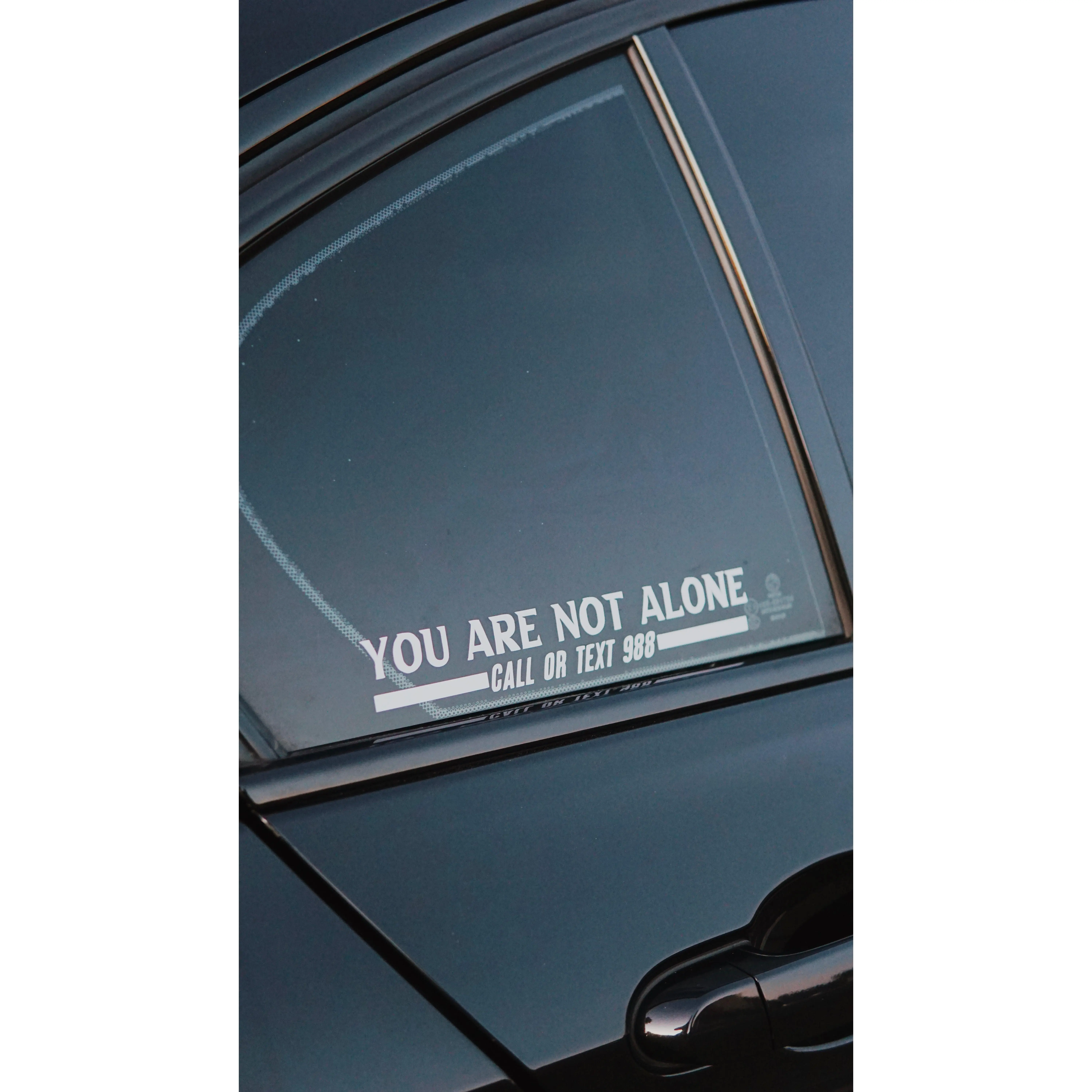 You are not alone 988 hotline sticker
