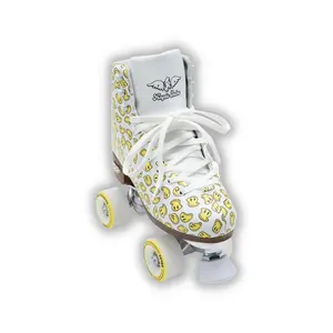 Happy Face Roller Skates