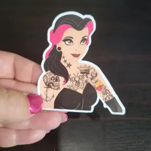 tattooed princess sticker