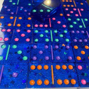 Blueberry Butterfly Splash Dominoe Set