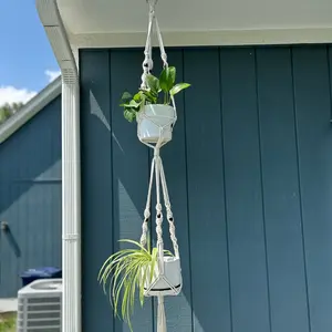 Double Decker Macramé Plant Hanger