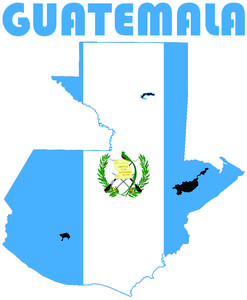 Guatemala - Glass Decal / Calcamonia para Vidrio