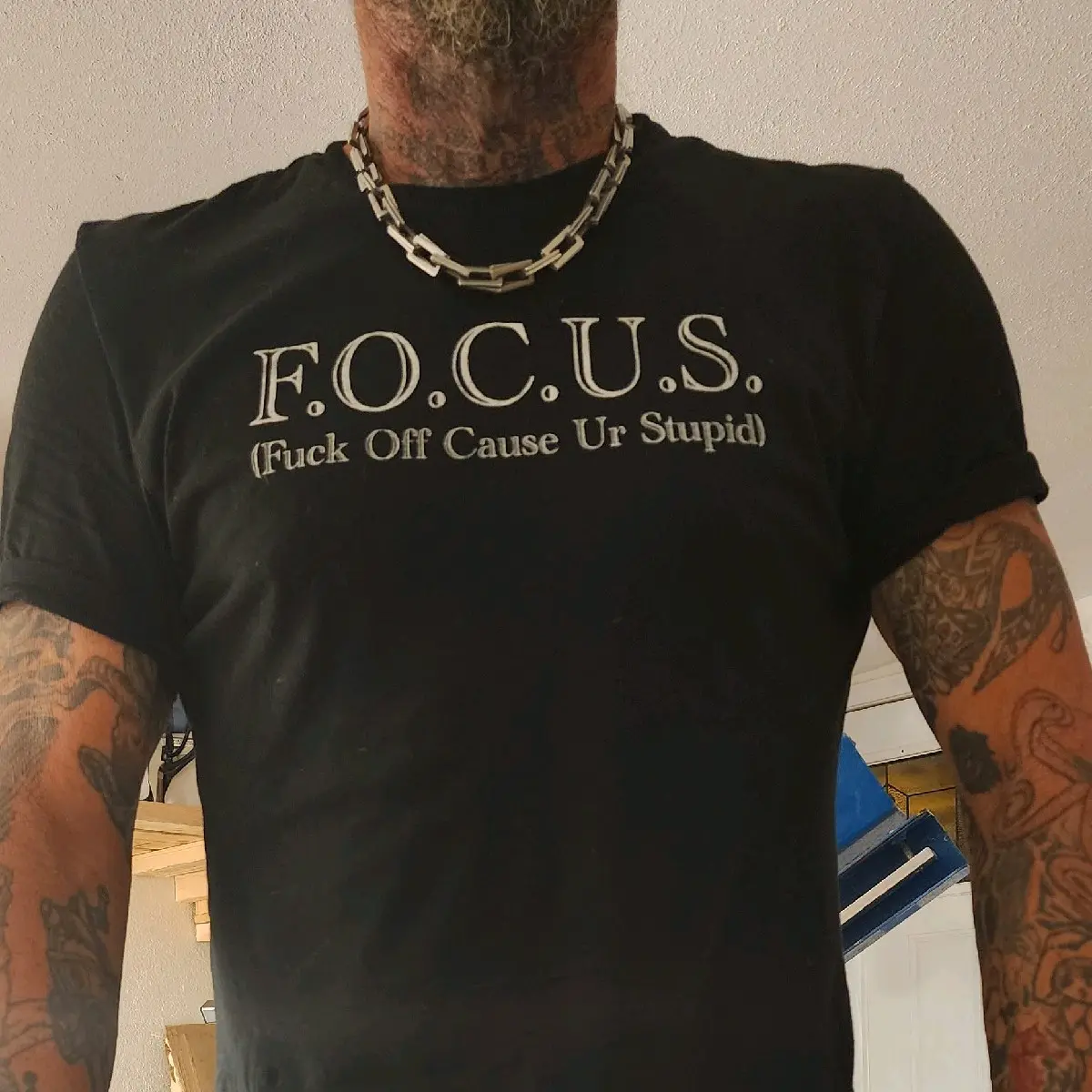 Black Short Sleeve F.O.C.U.S shirt