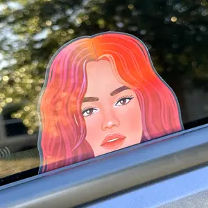 Karol Holographic Peeker Sticker
