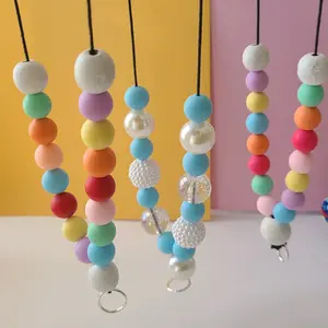 Colorful Beaded ID Badge Holder Teacher Lanyard