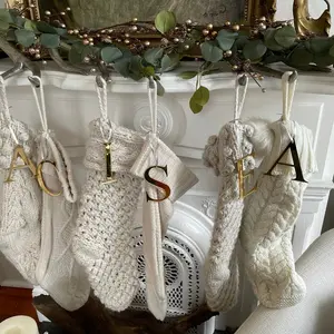 Christmas Stocking Letter Ornaments