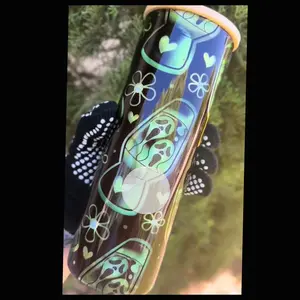 25OZ Ghost face Lava Glass Cup