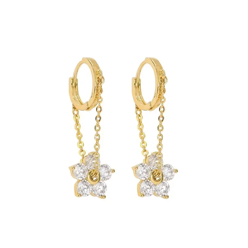 Flower Dangle Drop Earrings for Women Flower Dangle Drop Earrings for Women