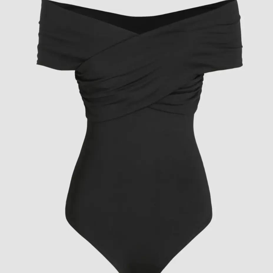 Solid Off-Shoulder Bodysuit