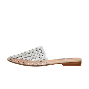Clear Slides | Clear Spiked Mule Slide - New Level