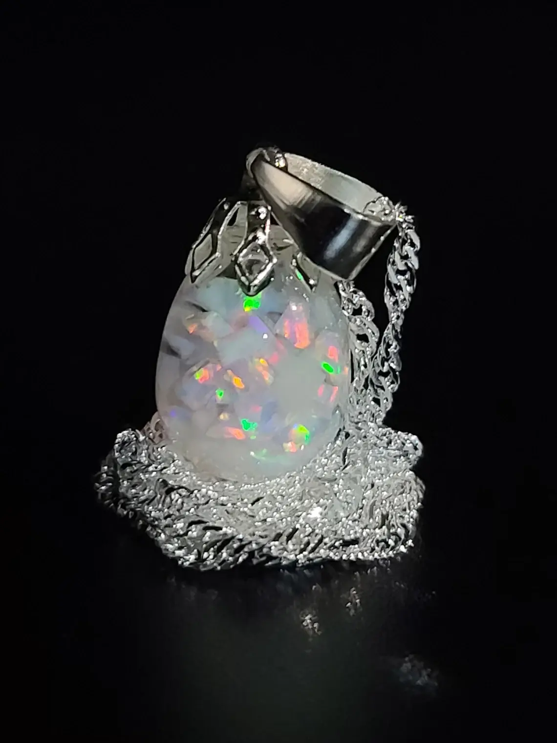 Australian Floating Opal Necklace Australian Floating Opal Necklace