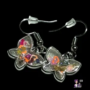 Cute Small Butterfly Resin Earrings