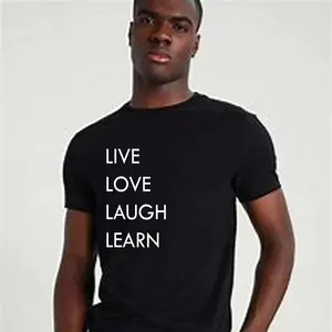 LIVE-LOVE-LAUGH-LEARN unisex Black T-Shirt