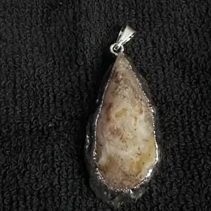 Agate Geode Druzy Pendant