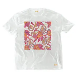 Signature embedded  flora T-shirt
