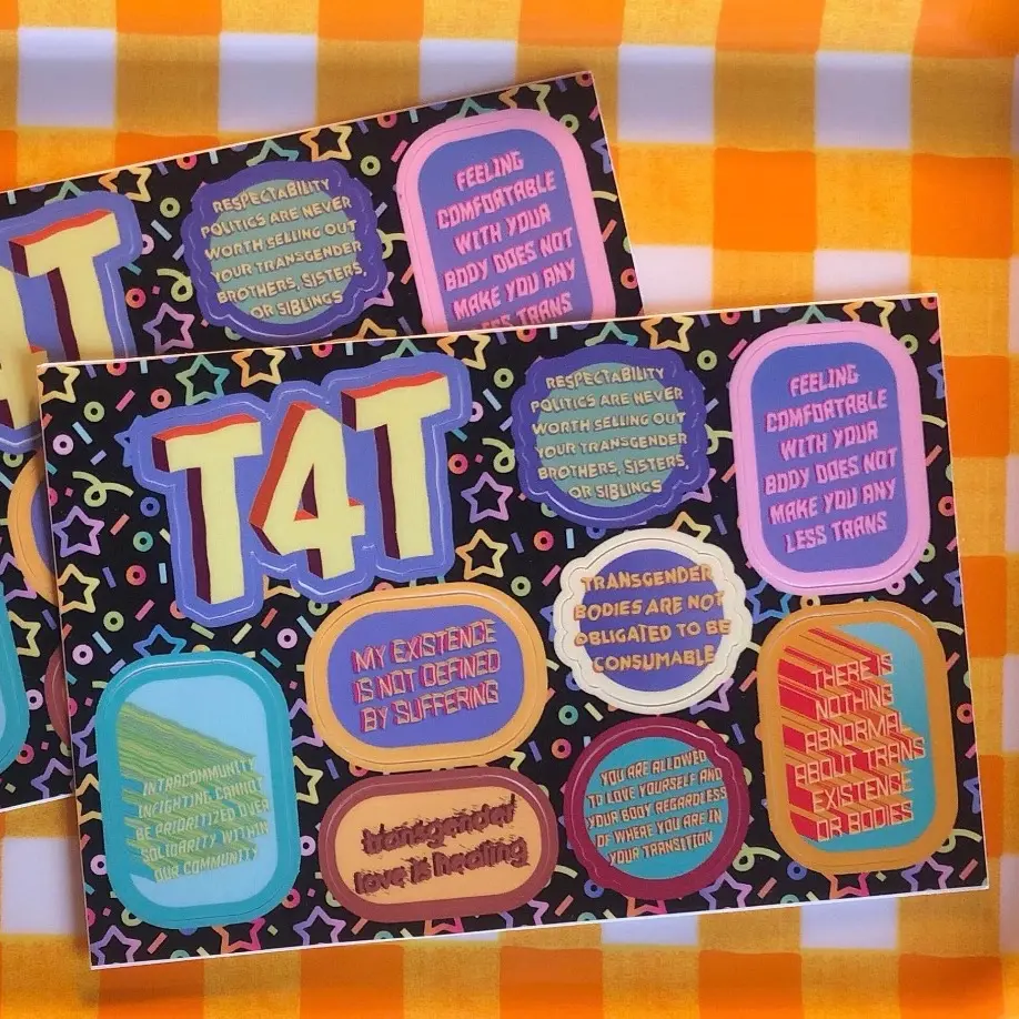 Trans Joy Pride Sticker Sheet