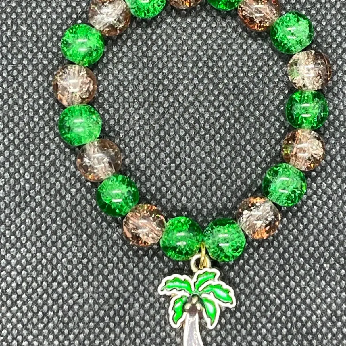6” Palm tree bead bracelet