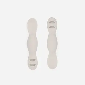 Yeah Baby Goods All You-Tensil (SET OF 2) - Coconut Cream - Self-Feeding Spoon Designed by Feeding Specialist to Support Development - 4+ Months Baby Utensils