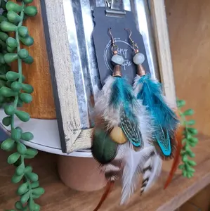 Boho Feather Earrings