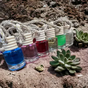 Round Bottle Car Air Freshener Diffusers Long-lasting
