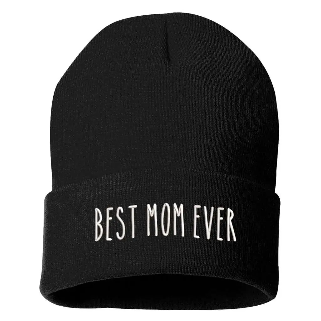Best Mom Ever Beanie | Embroidered Beanie for moms Gift for mom