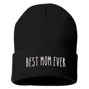 Best Mom Ever Beanie | Embroidered Beanie for moms Gift for mom