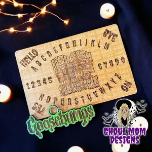 90's Scary TV Show Ouija Board: 90's Halloween Nostalgia - Goose Bumps Books - Readers Beware You're In For A Scare - Pop Culture