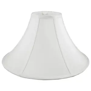 Round Coolie Bell Lampshade in White 25