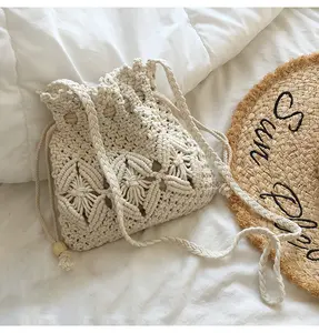 Women's Macrame Bag, Crochet Crossbody Bag, Handmade Macrame Bag