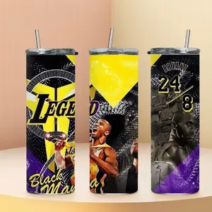 Kobe Bryant 20oz tumbler, black mamba, tribute, lakers, basketball, mamba forever Drinkware Cup Mug Bottles Lids sports