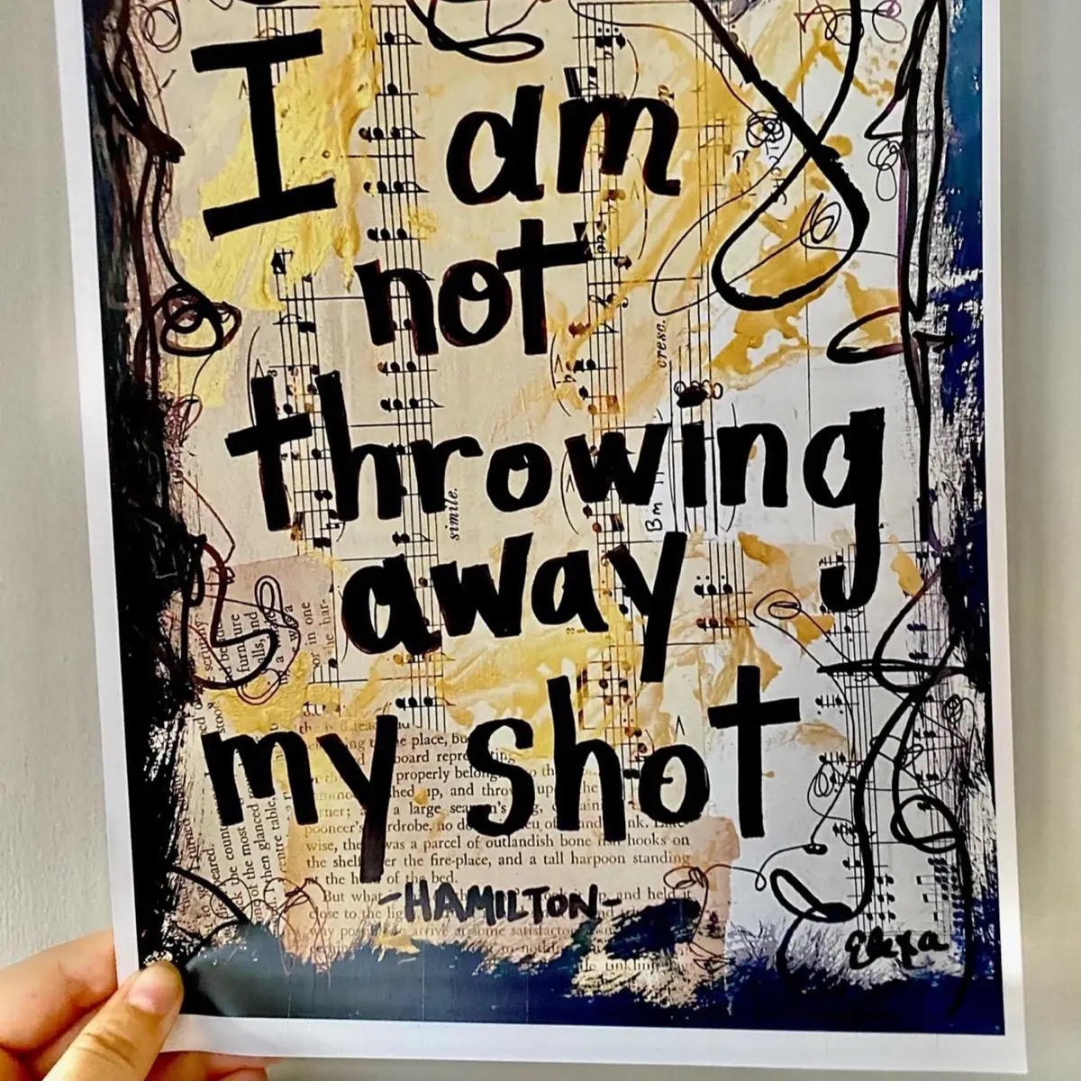 Hamilton My Shot Art Print