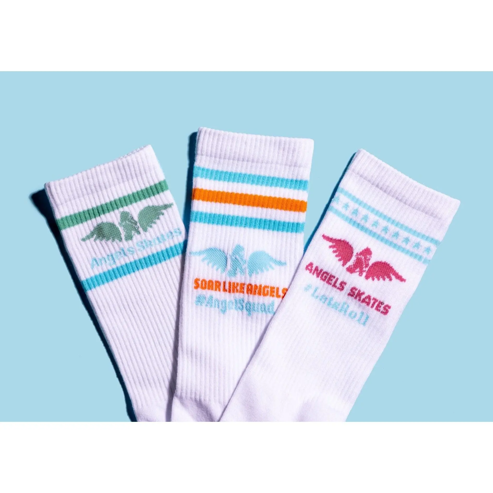 3 Pack Angels Skates Socks