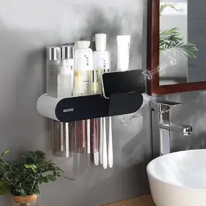 Smart Bathroom Tooth-Brush Holder Dispenser & Disinfectant