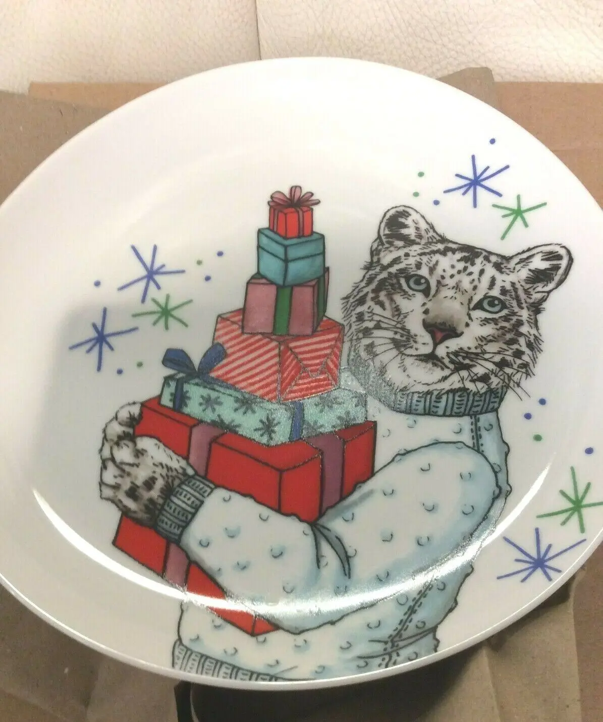 West Elm Rachel Kozlowski Dapper Animals Best in Show Schnauzer Plate