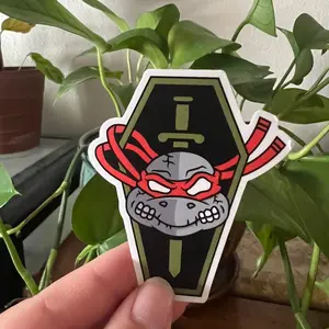 Ninja Turtle Logo Sticker - Raphael