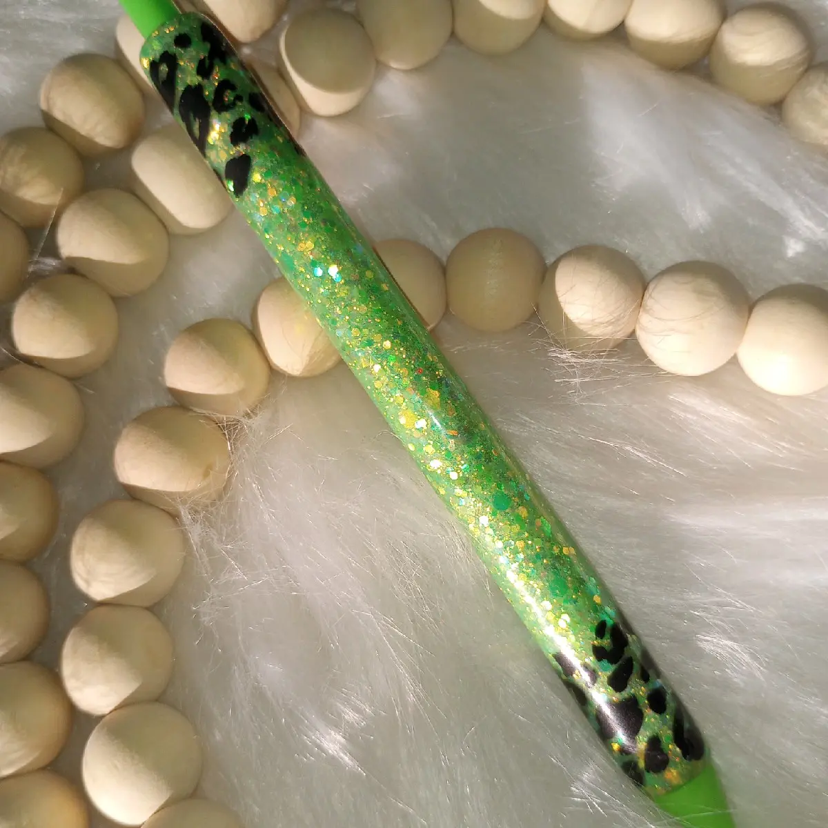 Green Cheetah Pen