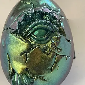Dragon Egg Sculpture - Decorative Epoxy Ornament Gift