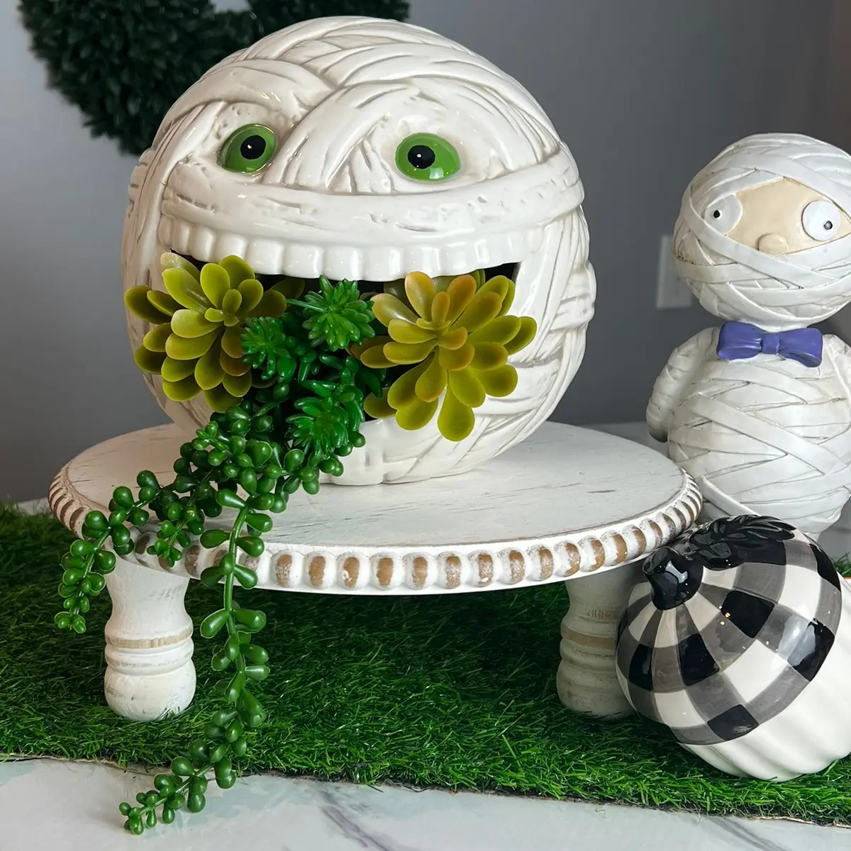 Ghost candy holder planter